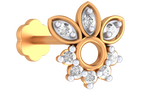 18K Gold & Diamond Nose Pin KRA50289